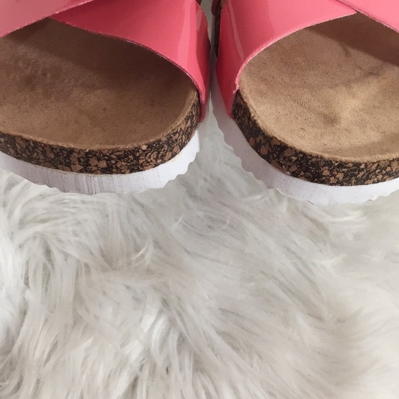 Vía Rosa Footbed Sandal Slip On Cross Straps New - Picture 6 of 16